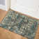 Tapis ikat bleu / brun Ardyth
