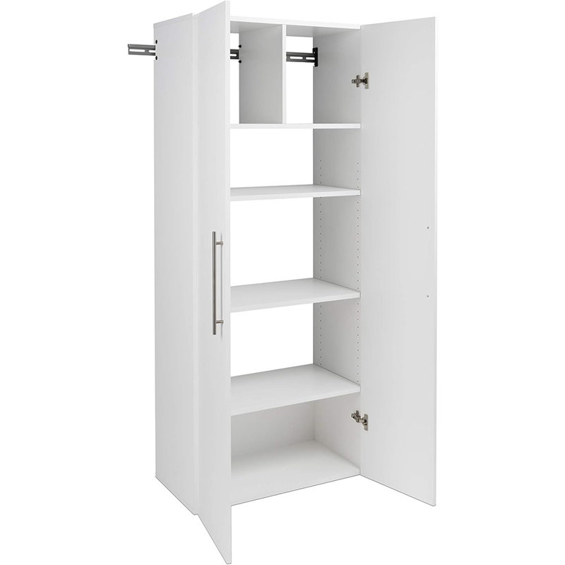 Large Garage Cabinet - White - Wall-Mounted Bathroom Cabinet, Storage Organizer, Garage/Kitchen/Laundry Use