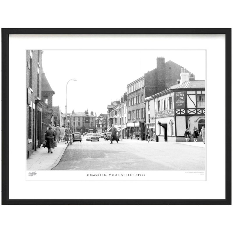 Ormskirk, Moor Street C1955 - Single Picture Frame Print, 45cm H x 60cm W x 2.3cm D