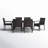 Argyri 6 - Person Patio Dining Set with Extendable Rectangular Table , Cushions Included