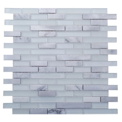 15" X 12" Glass Mosaic Wall Tile