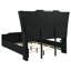 Ensemble de chambre avec grand lit 4 pièces Schum - noir-123349222