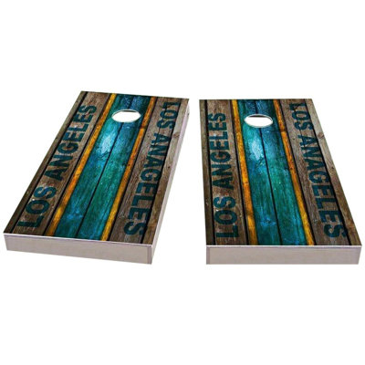 Los Angeles Football 2x4 Cornhole Board Set | Includes (2) Boards (8) Bags & Optional Accessories