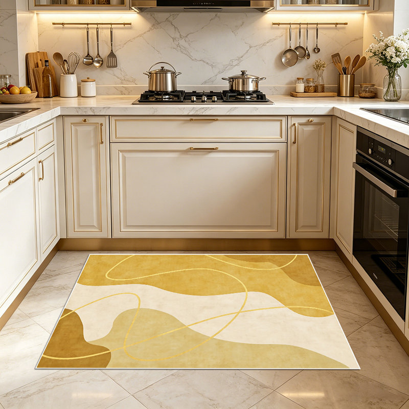 Modern art line carpet, simple and abstract pattern, indoor universal decorative carpet, Rectangle 3'4" x 5'4"