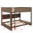 Queen Over Queen Bunk Bed With Cabinets And USB-1462132500