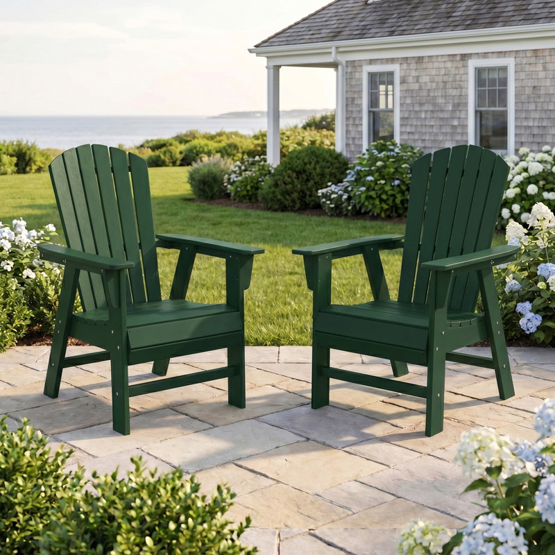 Ensemble de 2 chaises Adirondack Seashell, Green