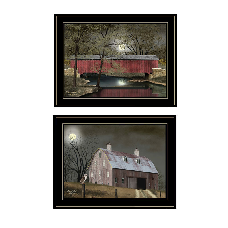«Midnight Moon» par Billy Jacobs, cadre noir