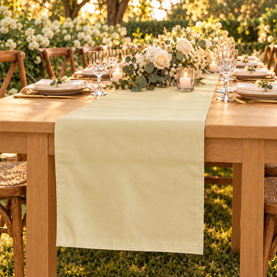 100% Cotton Solid Soft Durable Table Runner