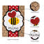 Drapeau de jardin en toile de jute 18 x 13 po Downe Be Mine