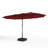 Kajah 180 " W Rectangular Lighted Collapsible Market Umbrella with Crank Lift