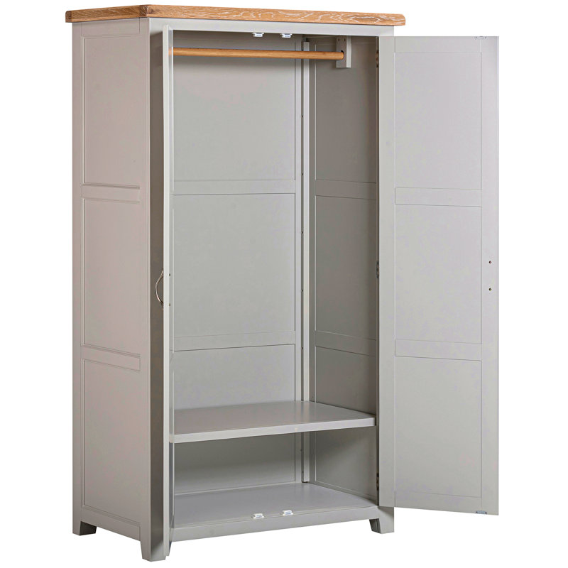 2 Door Solid Wood Wardrobe
