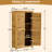 Wood Garden Shed, Outdoor Storage Cabinet, Pool Storage Shed With Lockable Door, Waterproof Roof And 2 Removable Shelves, Vertical Outside Storage Shed For Patio, Backyard And Lawn