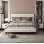 Modern Wooden Bedroom 2-Drawers Nightstand With USB Port 1Pc