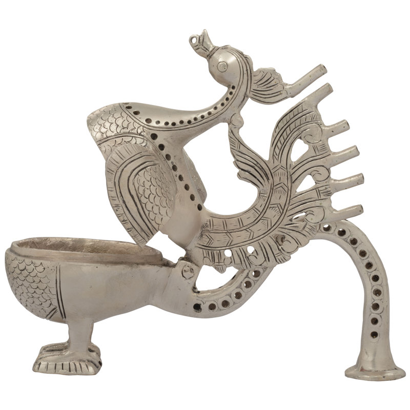 Figurine de poche encens en forme de paon