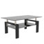 Table basse rectangulaire avec plateau de rangement en verre trempé et panneau de fibres à densité moyenne Fraiya-97769656-87412789