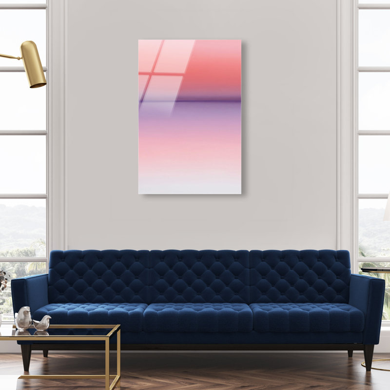 Peach Coastline II Print by Oliver Gal, 15"H x 10"W, High-Gloss Acrylic Print
