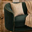 Canapé 3 places Gatton 82" en velours moderne, dossier capitonné à canaux verticaux, pieds en métal doré, housse d'assise amovible, mousse haute densité et ressorts ensachés, supportant jusqu'à 340 kg.-1169873261