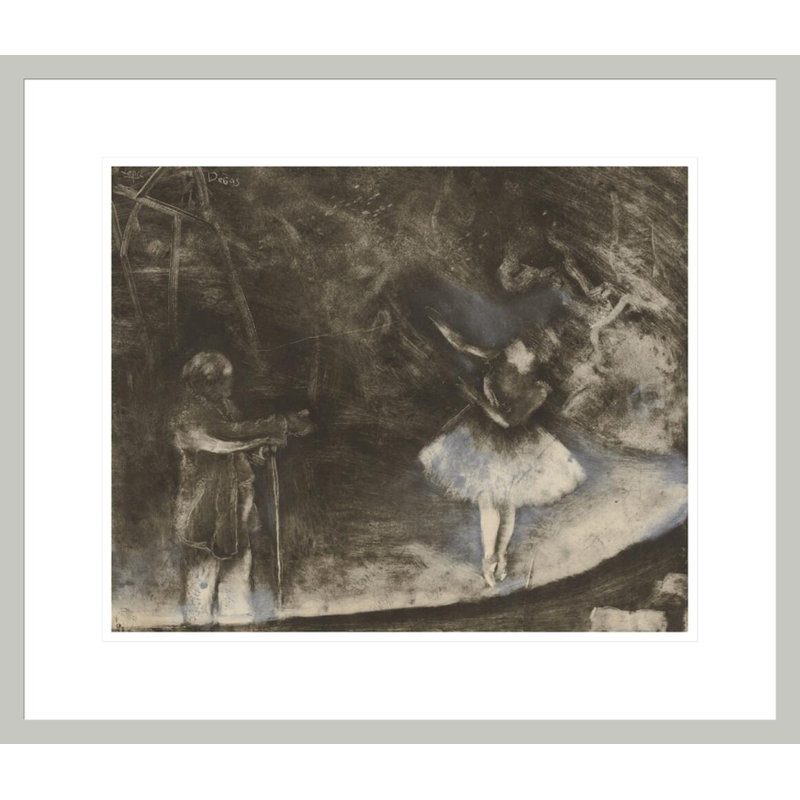 «The Ballet Master» par Edgar Degas, impression giclée encadrée, 17.75" H x 20.61" W
