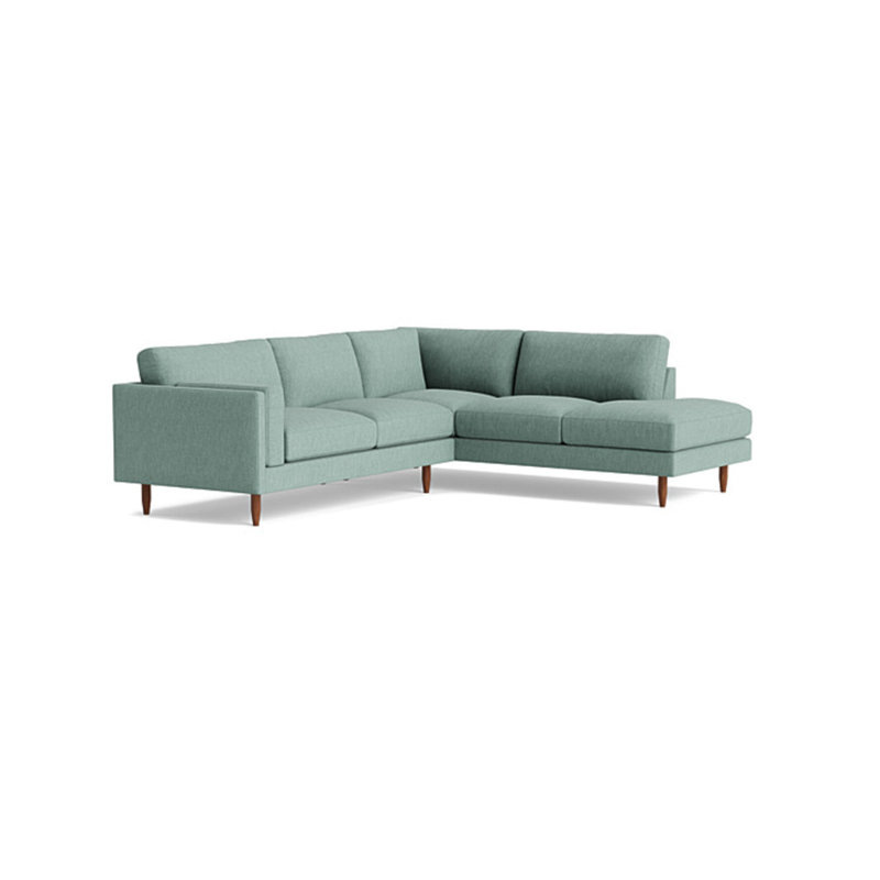 Skinny Fat Sectional, Right Hand Facing, Performance Weave - Spa