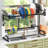 Over The Sink Drying Rack (Expandable Dimension) Snap-On Design 2 Tier Large Dish Rack Kitchen Count Organization and Storage