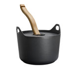 Littala Sarpaneva 3.17 Qt. Cast Iron Round Casserole with Lid