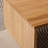 Burlywood Solid Wood Rectangular Coffee Table