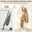 Freestanding Heavy-Duty Coat Rack, Coat Tree with 4 Adjustable Sizes, Stable Wood Base, 6 Hooks, Gold Finish, Standing Clothes Hanger Stand for Bedroom-464929055