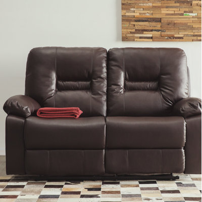 Bergen Faux Leather Reclining Loveseat