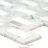 Calabria Frost Geometric 12 in. x 12 in. Polished Marble Mosaic Floor and Wall Tile