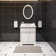 Derby 30" Carrara White Marble Countertop Bath Vanity with Faucet and Mirror