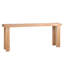 Console rustique en bois naturel - Table d'entrée de 77 po au design campagnard moderne - Canapé long et étroit pour le salon, le couloir ou derrière le canapé - Finition bois clair