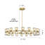 Luminaire rond moderne 36 po