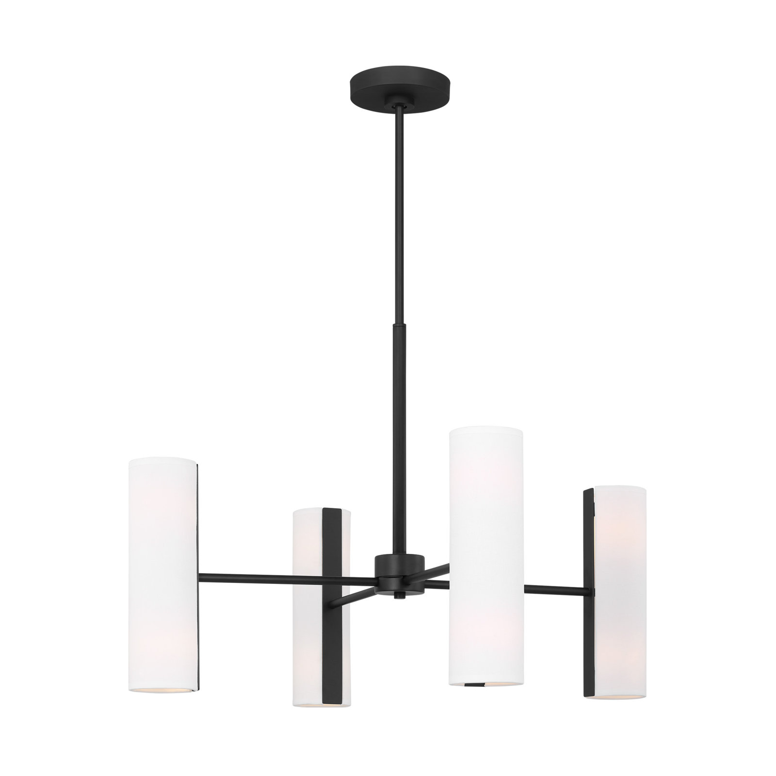 Capalino 8-Light Chandelier, Midnight Black, 19.625" H x 30" W x 30" D