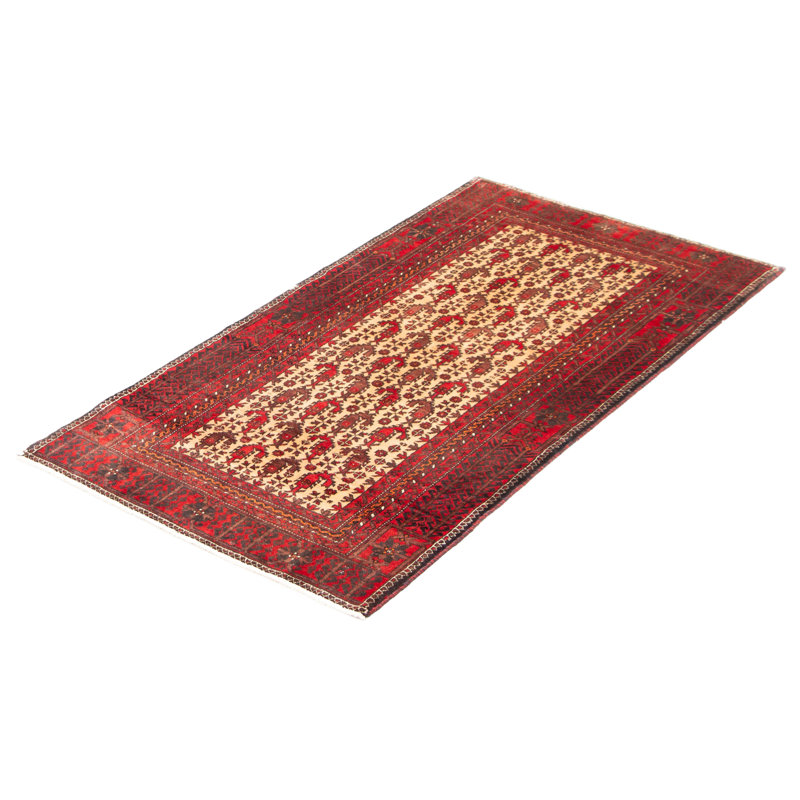 Tapis unique en laine noué à la main 2 pi 11 po x 5 pi 7 po nouvel âge Royal