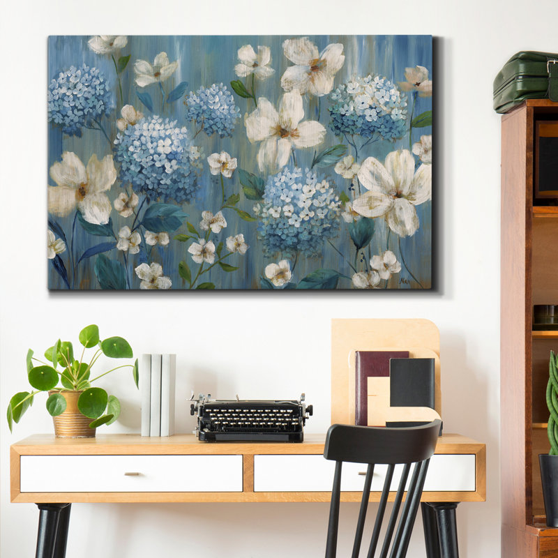 «Très Berry Blues», reproduction d'art sur toile tendue, H 48 po x l 32 po x P 1 po