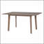 Table de salle à manger rustique 60 "- structure en bois massif, table de salle à manger moderne minimaliste pour cuisine, salle à manger, salon, noyer-1588281758