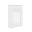 Armoire de rangement pour salle de bain avec miroir, armoire de rangement murale à porte simple avec tablette réglable, armoire murale avec porte réversible-2083094613