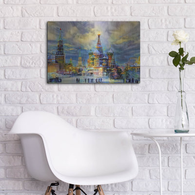Astoria Grand 'Moscow Saint Basil'S Cathedral Red Square Ice Snow' Pedro Gavidia