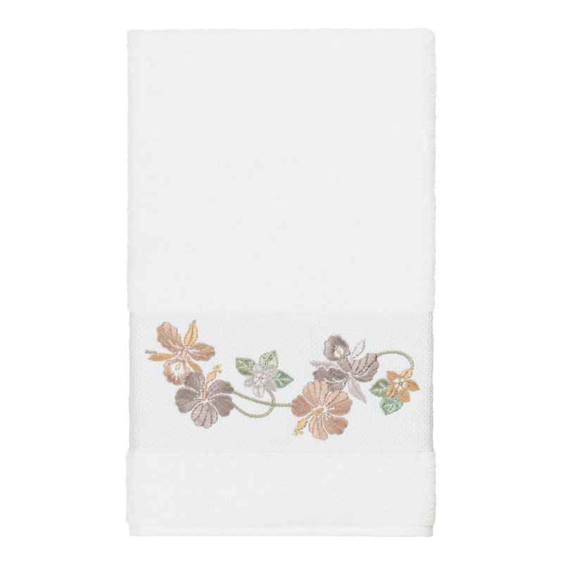 Serviette de bain Caroline, Blanc