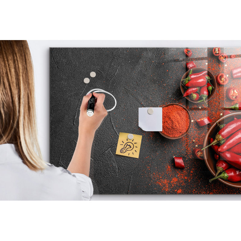 Magnetic Glass Photo Memo Board