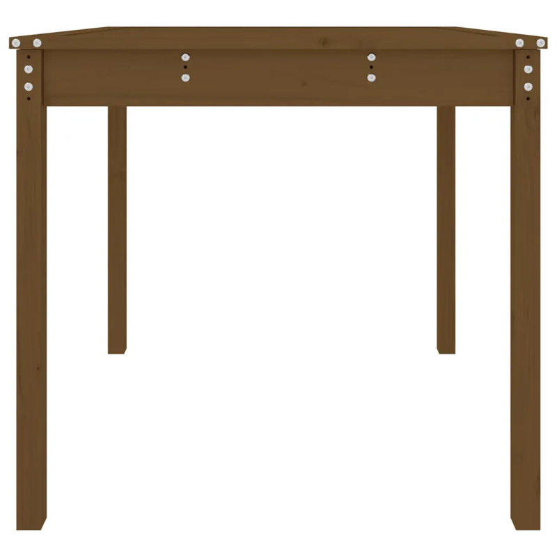 Lashelle Rectangular Outdoor Dinning Table, Honey Brown
