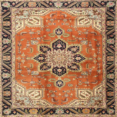 Tapis traditionnel rouge / beige / noir