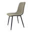 De 4 chaises de salle à manger, de chaises de cuisine et de chambre modernes avec siège rembourré en lin et pieds robustes en métal (gris 4, structure stable avec coussins)-30418890