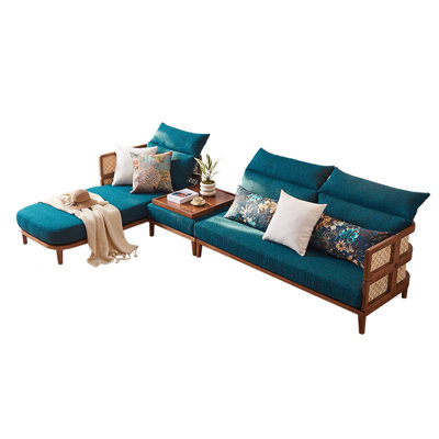 Nordic simple solid wood rest sofa set