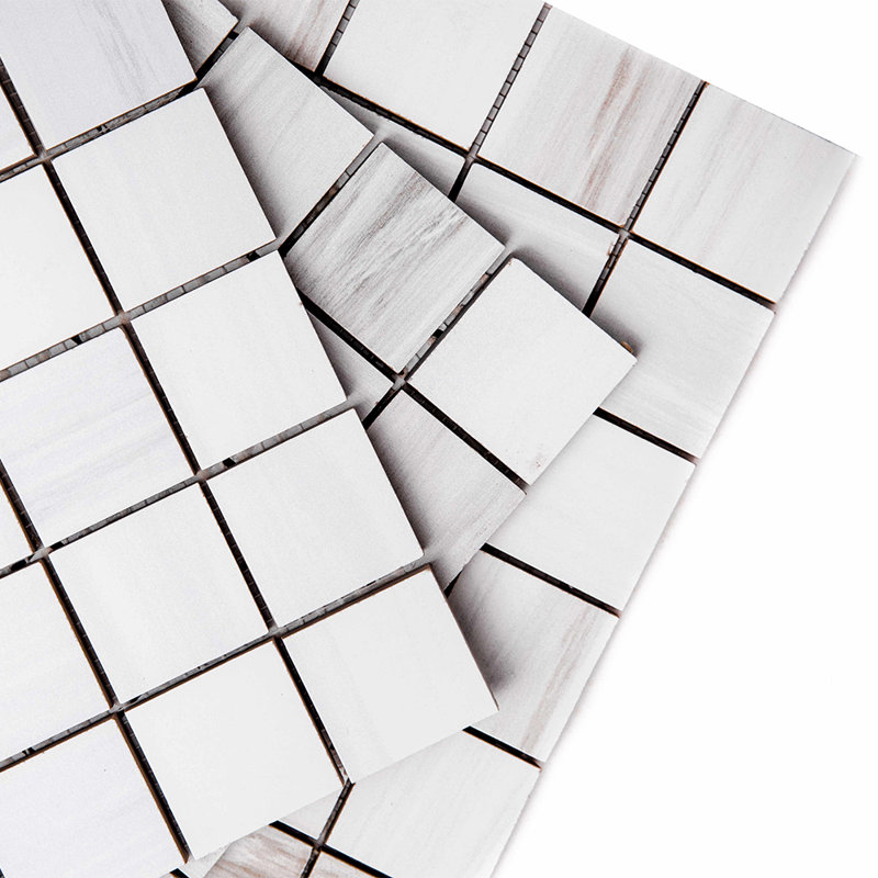 Soho 2" x 2" Porcelain Marble Look Mosaic Wall & Floor Tile, Blanco