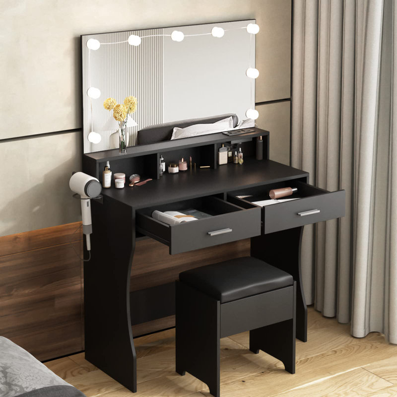 Coiffeuse Greber, Noir