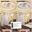 Ventilateurs de plafond avec lumières à DEL à intensité variable, installation encastrée de ventilateurs de plafond modernes et minces-1246398255