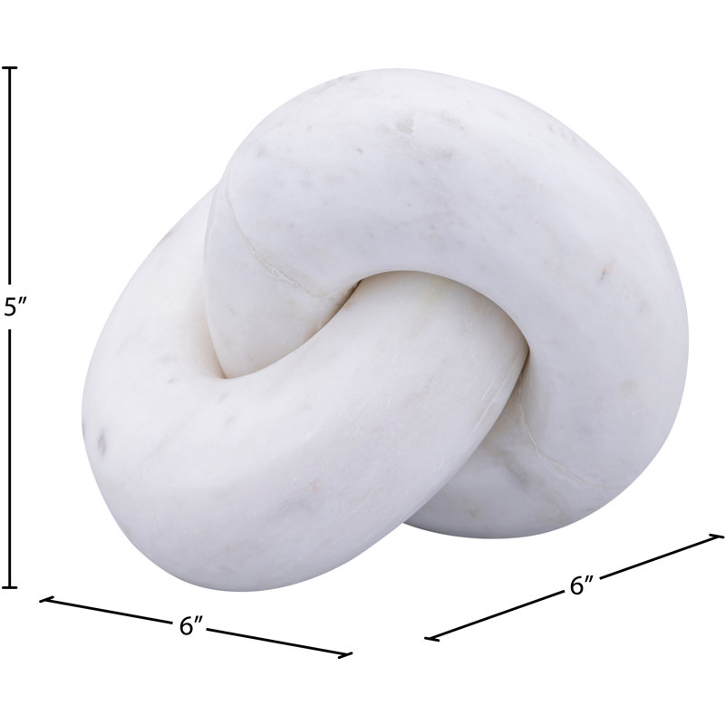 Objets décoratifs en marbre, Blanc