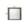 Miroir de commode contemporain en noyer rustique Dayleon