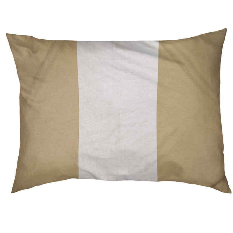 Coussin Detroit, Medium (40" W x 30"D x 6.5" H), Gold/White